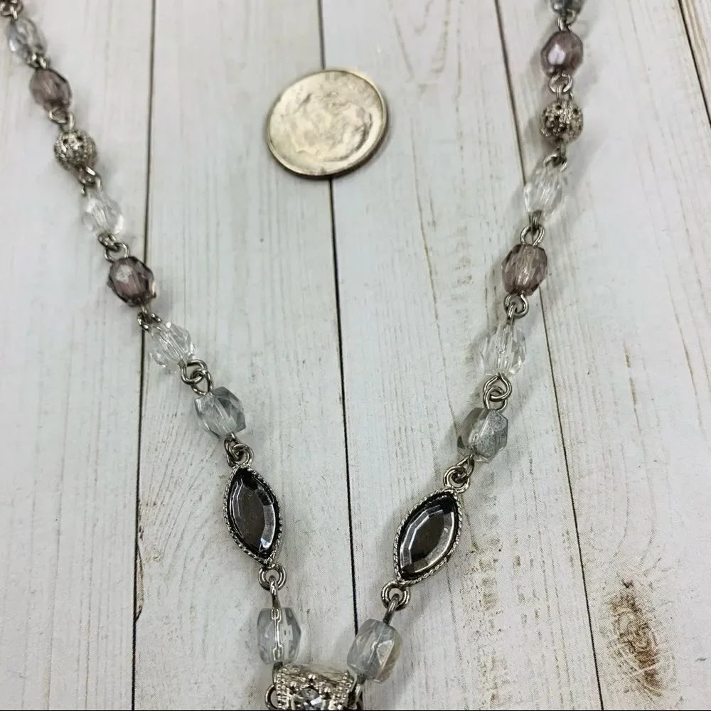 Smoky Crystal Necklace‎